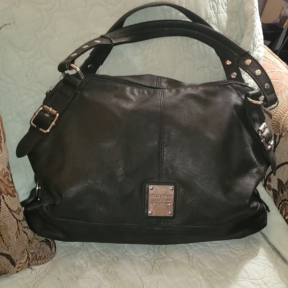Pelle Studio Black Leather Shoulder Satchel